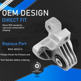 YzusGomumu Transmission Mounting Bracket Compatible with 2013-2019 Ford Escape 2015-2019 Lincoln MKC Replaces BV6Z-6E042-C Silver