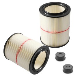 17816 Filter for Craftsman Shop Vac 9-17816 Replacement Filter Fits 5 Gallon and Larger Vacuum Cleaner Wet Dry Air Filter 917816 Filter 2 Pack