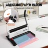 Happybuy Coil Spiral Binding Machine, Manual Book Creator with 34-Holes,