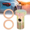 MACHSWON Car M16x1.5mm Metric Thread Banjo Bolts Fitting with 2pcs