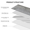 V-MOZZA 100-Piece Faux Stone Peel and Stick Backsplash Tile, Waterproof