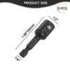 Murtenze 5PCS 1/2 Impact Socket Adapter Kit, Black Socket Adapter