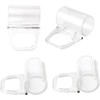 Lifting Clamp Pull Cordless Roller Blinds Shades Clear Handle Pull,4Pcs