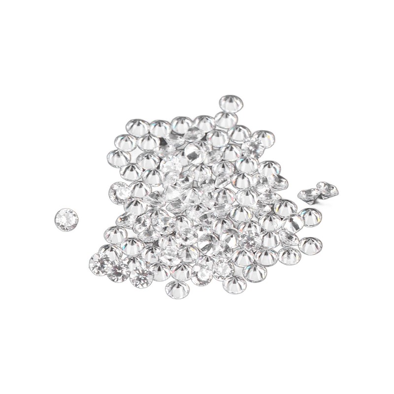 100pcs Transparent Rhinestones Mini Sharpened Bottom Exquisite Crystal Gems for