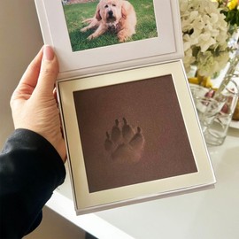 Foam Pet Paw Print Kit with Photo Frame | Keepsake for Dogs & Cats | Impression Pad | Gift for Pet Lovers