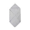 pippi Baby Organic Hooded Towel Swimwear Cover Up, gray