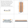 GKEEMARS 4Pcs Lever Wire Connectors, Wire Splicing 20 Conductor Connectors