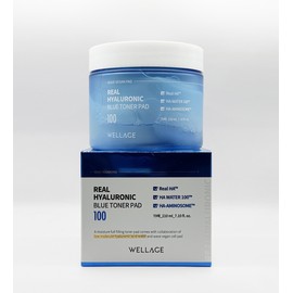 Wellage Real Hyaluronic Blue Toner Pads (70 sheets) / 웰라쥬 리얼 히알루로닉 블루 토너 패드 (70매)