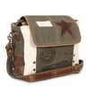 vintage crafts Leather Star Shoulder Bag adjustable leather handle leather