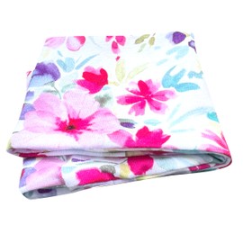 Wollhuhn Eco Children/Boys/Girls Cool Elastic Headband/Hair Band Comfortable Double Layer Jersey Many Designs (Flowers Pink/Colourful)