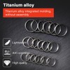 MecArmy Key Rings Split Ring Titanium Small Key Ring Jump