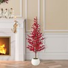 Glitzhome 41" H Artificial Christmas Porch Tree, Mini Table Top