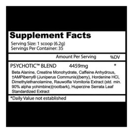 Suplemento Insane Labz Blend Psychotic sabor uva de 220g - Polvo