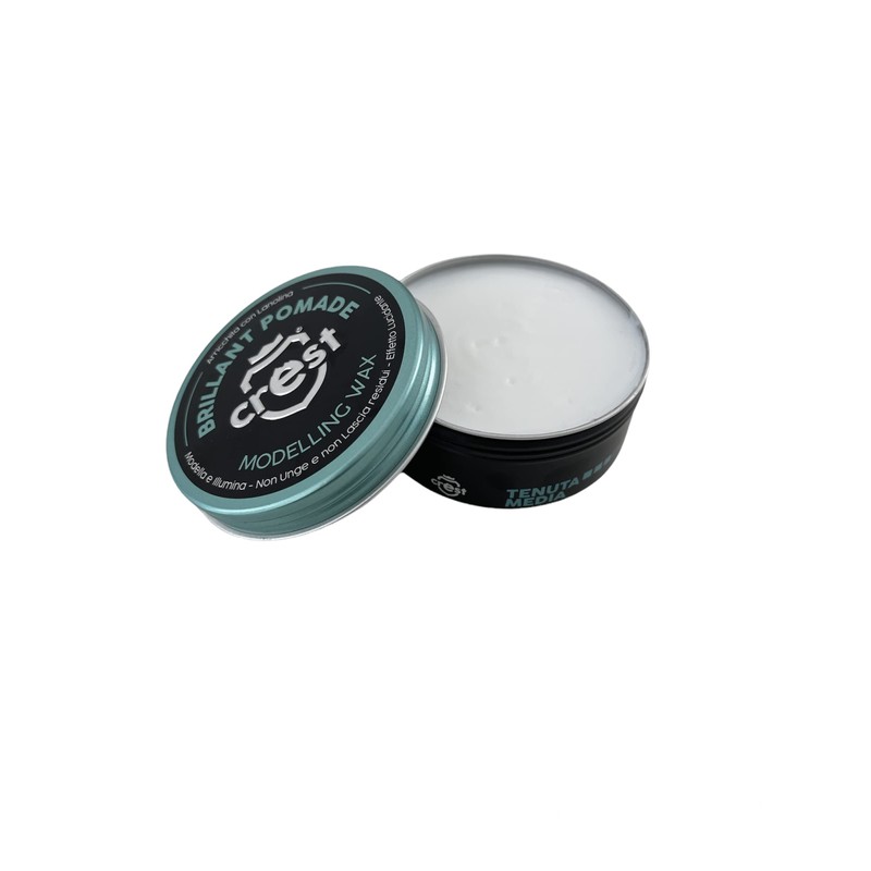 Crest Brillant Pomade Modelling Wax with Bergamot and Freesia Fragrance