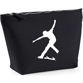 Hippowarehouse Skateboard trick printed make up cosmetic wash bag 18x19x9cm