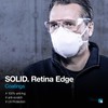 SolidWork Safety Glasses Clear Lens with Side Shields, Anti Fog,