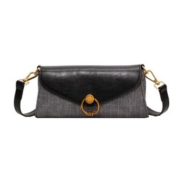 TQUXNGA 2023 Neue Umhängetasche, Handytasche, kleine quadratische Tasche für Mädchen und Frauen, magnetische Schnalle, modische Umhängetasche, trendige PU-Taschen, Schwarz