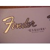 Fender Esquire CBS Guitar Waterslide Headstock Decal Metallic Inks