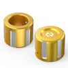 NICECNC Gold Aluminum Front Hub Cover Front Axle Nut Covers