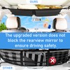 TEFGTER Car Ceiling Cargo Net,Double-Layer Mesh Car Roof Storage Organizer,Strengthen