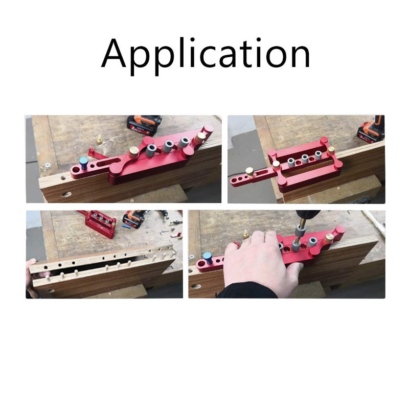 ANPTGHT Self Centering Doweling Jig Woodworking Joinery Hole Drill Guide