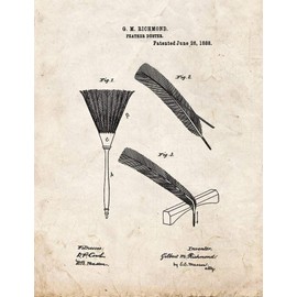 Feather Duster Patent Print Old Look (8" x 10") M10900