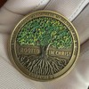Rooted in Christ Solid Christian Challenge Coin Faith-Based Challenge Coin