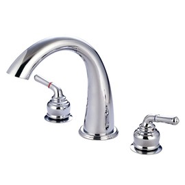 Kingston Brass KS2361 Milano Roman Tub Faucet, 8-Inch Adjustable Center, Polished Chrome