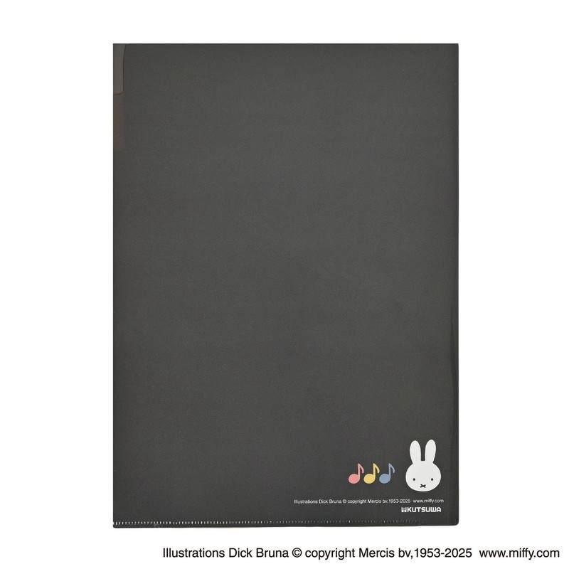 Kutsuwa MF923B Miffy Clear Holder, A4, 3 Pockets, Miffy &