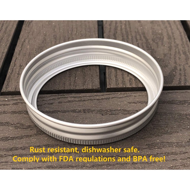 THINKCHANCES Food Safe and BPA Free Rust Resistant Silver Aluminum