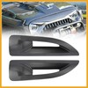 Partuto Pair Hood Side Air Vent Cover Bezels Trim Carbon