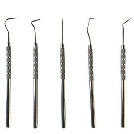 HTS Stainless Steel Wax & Clay Sculpting Tool Set (155P5 Single-Ended Sculpting Tool Set 5 Pc)