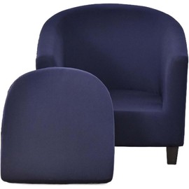 2-Pieces Tub Chair Cover, Stretch Club Chair Slipcovers for Armchairs, Single Seater Sofa with Cushion Cover Sofa Couch Cover for Living Room Office Reception Christmas (Color : #40)