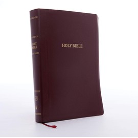 KJV, Reference Bible, Super Giant Print, Leather-Look, Burgundy, Red Letter, Comfort Print: Holy Bible, King James Version