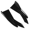 2PCS Car Rear Bumper Canard Lip Side Skirt Splitter Spoiler