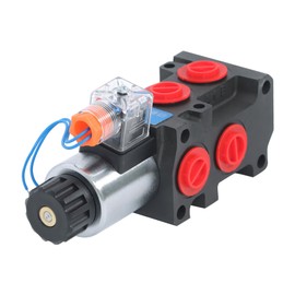 findmall DVS6 6-Port Hydraulic Solenoid Diverter Valve - 1/2 BSP, 12V DC, 13 GPM (50L/min), Selector Control Valve