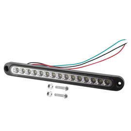 A ABSOPRO 12V 24V 15 LED Car Trailer Identification Light Turn Signal Tail Light Strip White