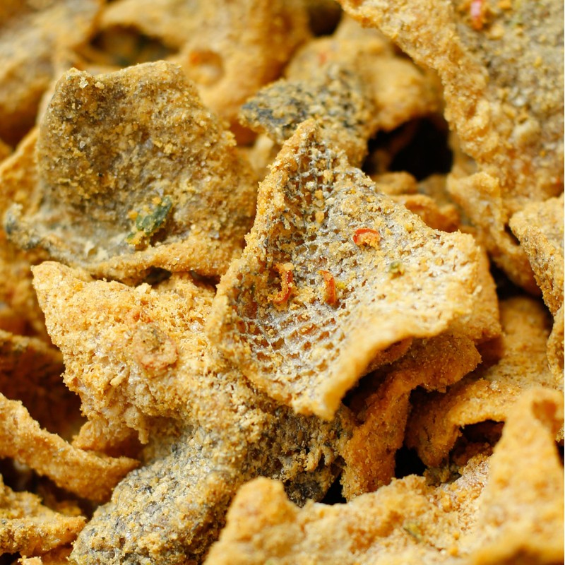 IRVINS Salted Egg Salmon Skin Chips Crisps | Premium Hand