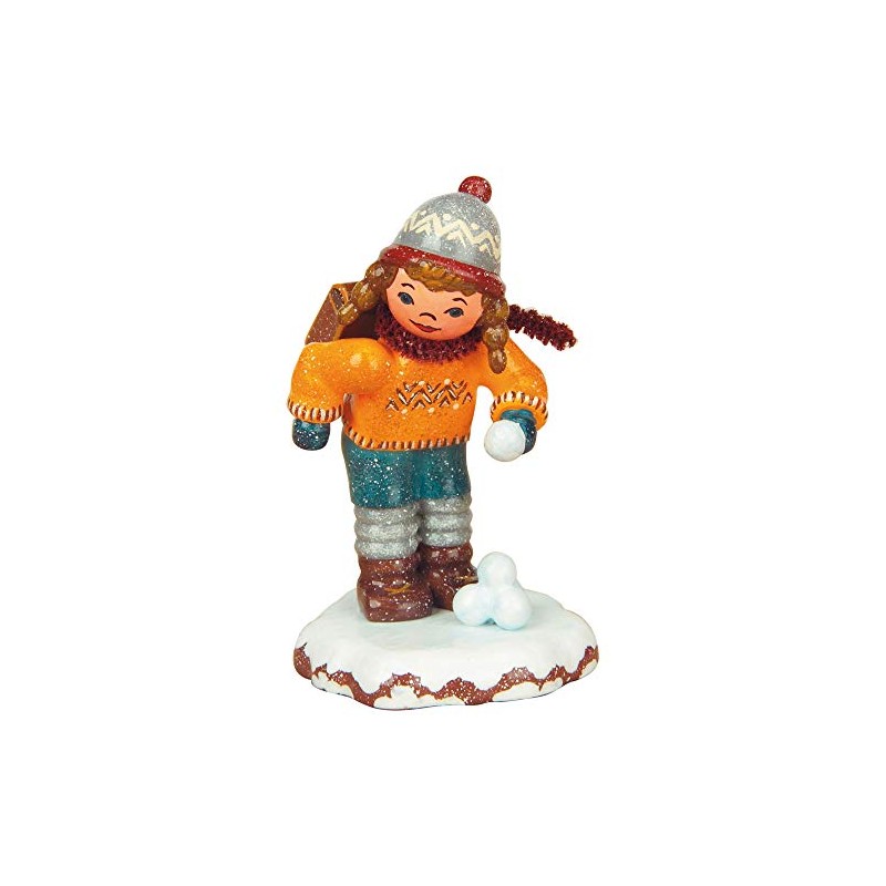 Hubrig Folk Art Small Figures & Miniatures Winter Children School