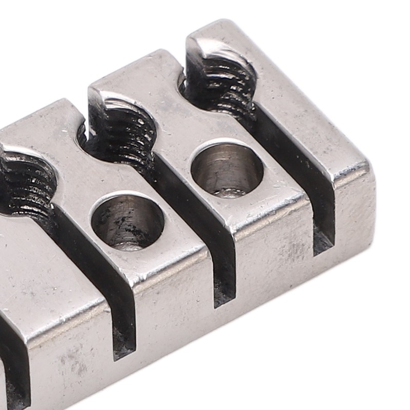 6 String Lock with Screws Metal Headless Guitar Bridge String