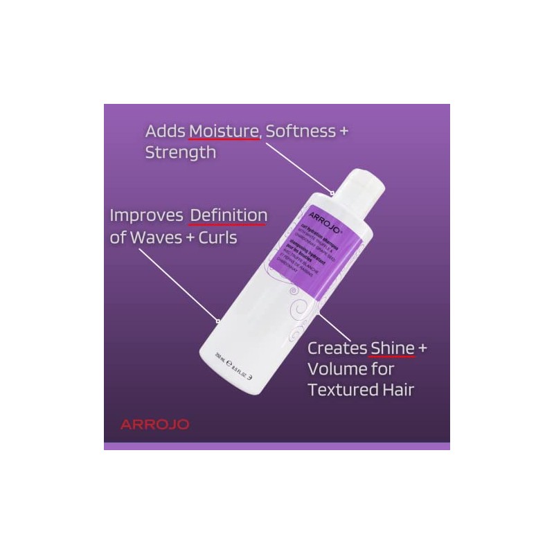 ARROJO Curl Hydration Shampoo, 8.5 Fl Oz
