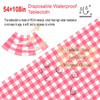 OLIVBIN 2 Pack Red Gingham Picnic Tablecloths - 54 *