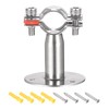 sourcing map Wall Mount Ceiling Mount Pipe Support, 304 Stainless