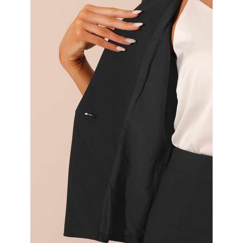 Allegra K Business Skirt Suit Set for Women's 2 Piece