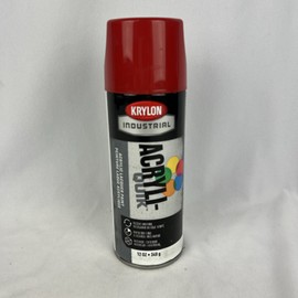 Krylon Industrial Acryl-quick K02108A07 Spray Paint, Banner Red, Gloss, 12 Oz