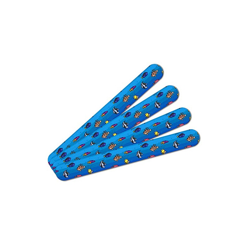 Pixel Tropical Ocean Fish Pattern Double-Sided Nail File Emery Board