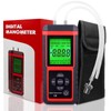 EHDIS Manometer, Professional Air Pressure Meter, Dual-Port HVAC Digital Manometers
