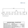 Aluminium Profile 15 x 120 mm, 2 m System, Assembly,