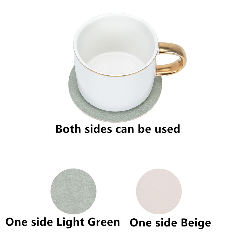 Placemats and Coasters, Double Sided Available Leather Table Mats Set