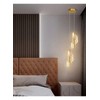 Ausale Acrylic Hanging Light for Bedroom Bedside, Modern Simple Led